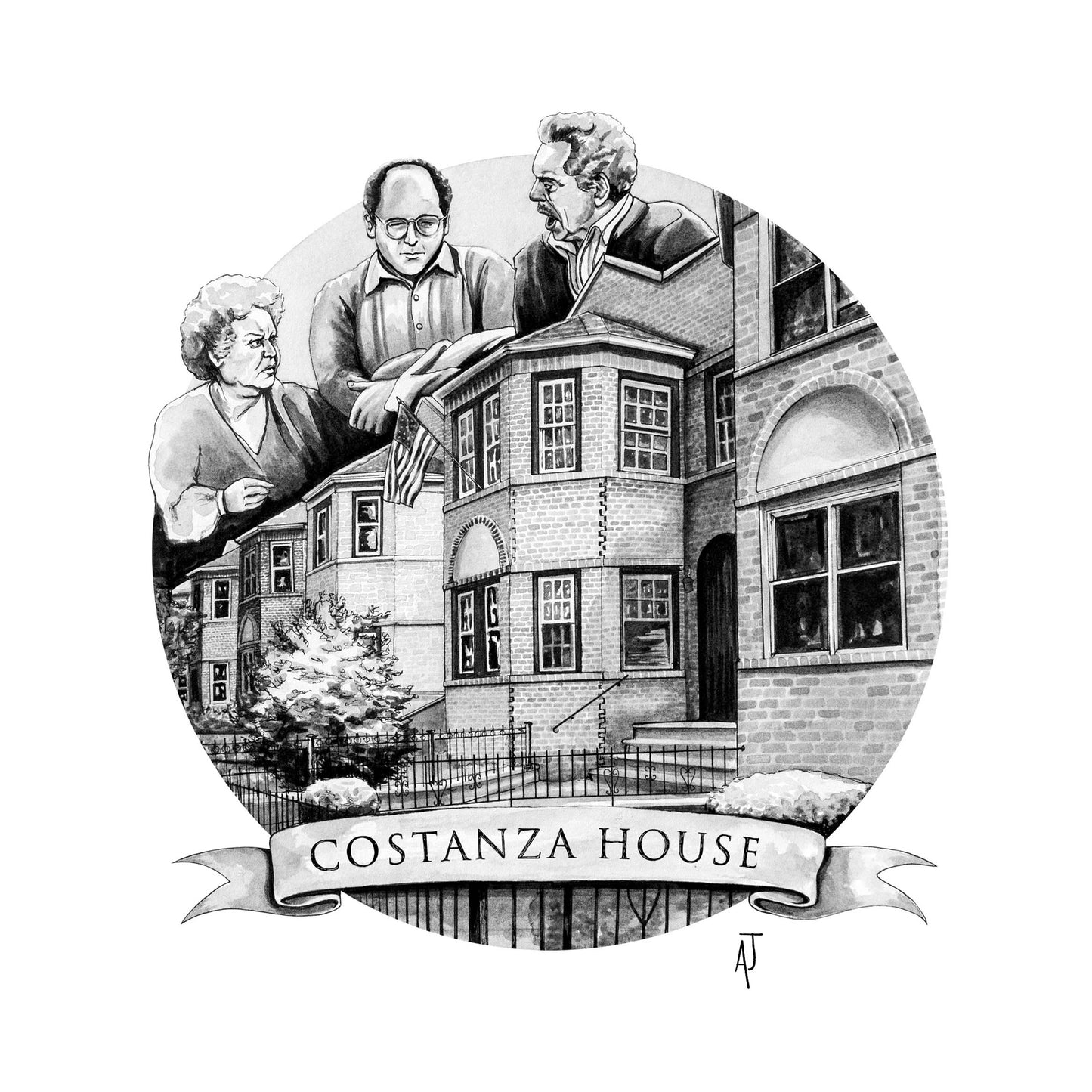 Costanza House Print