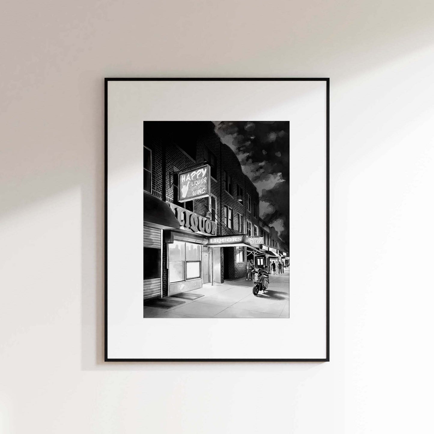 Happy Nights Noir Print