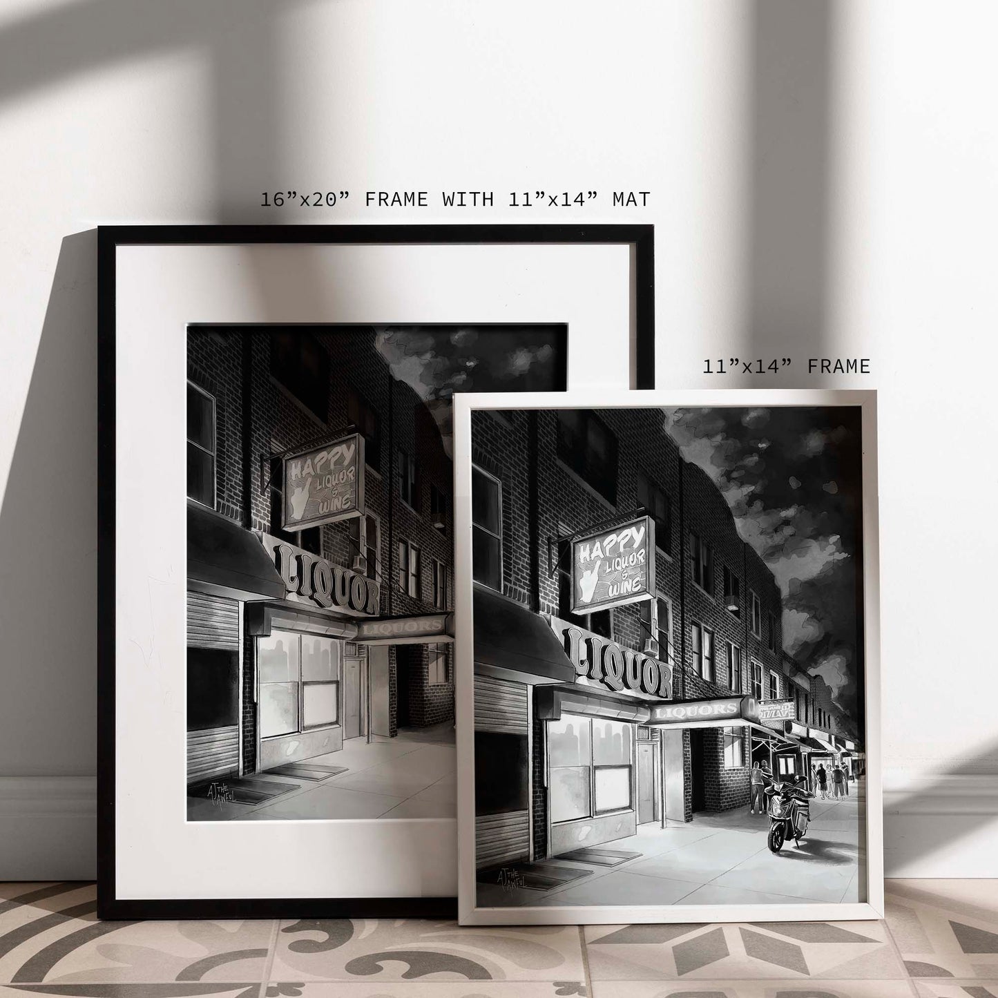 Happy Nights Noir Print