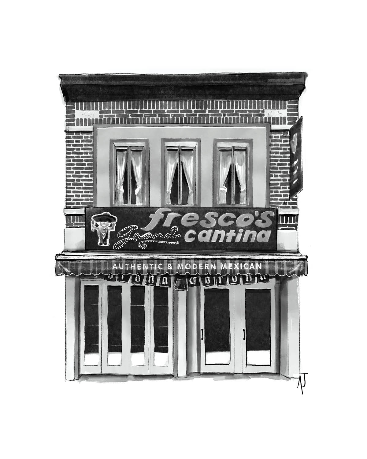 Frescos Cantina Print