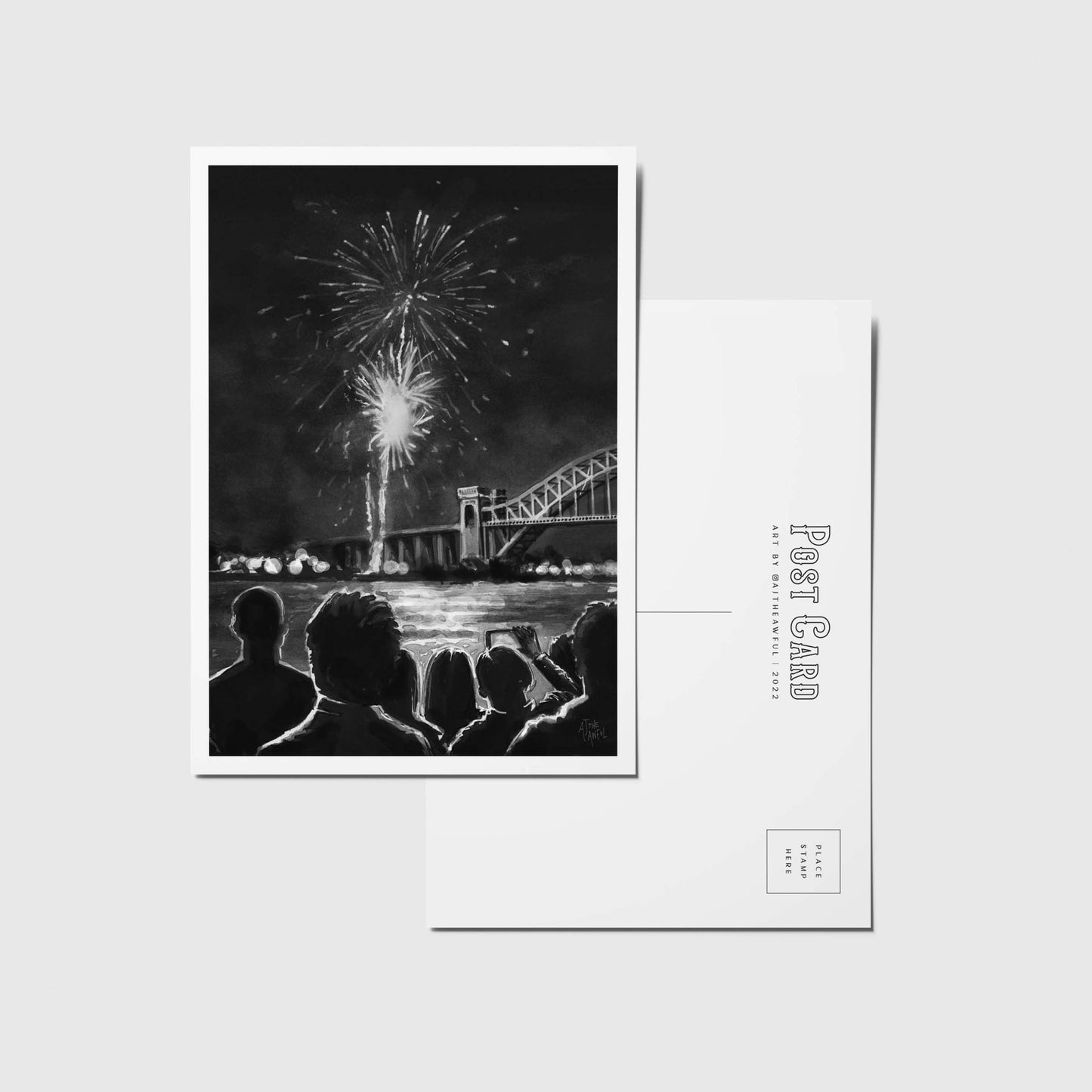 Hellgate Fireworks Postcard